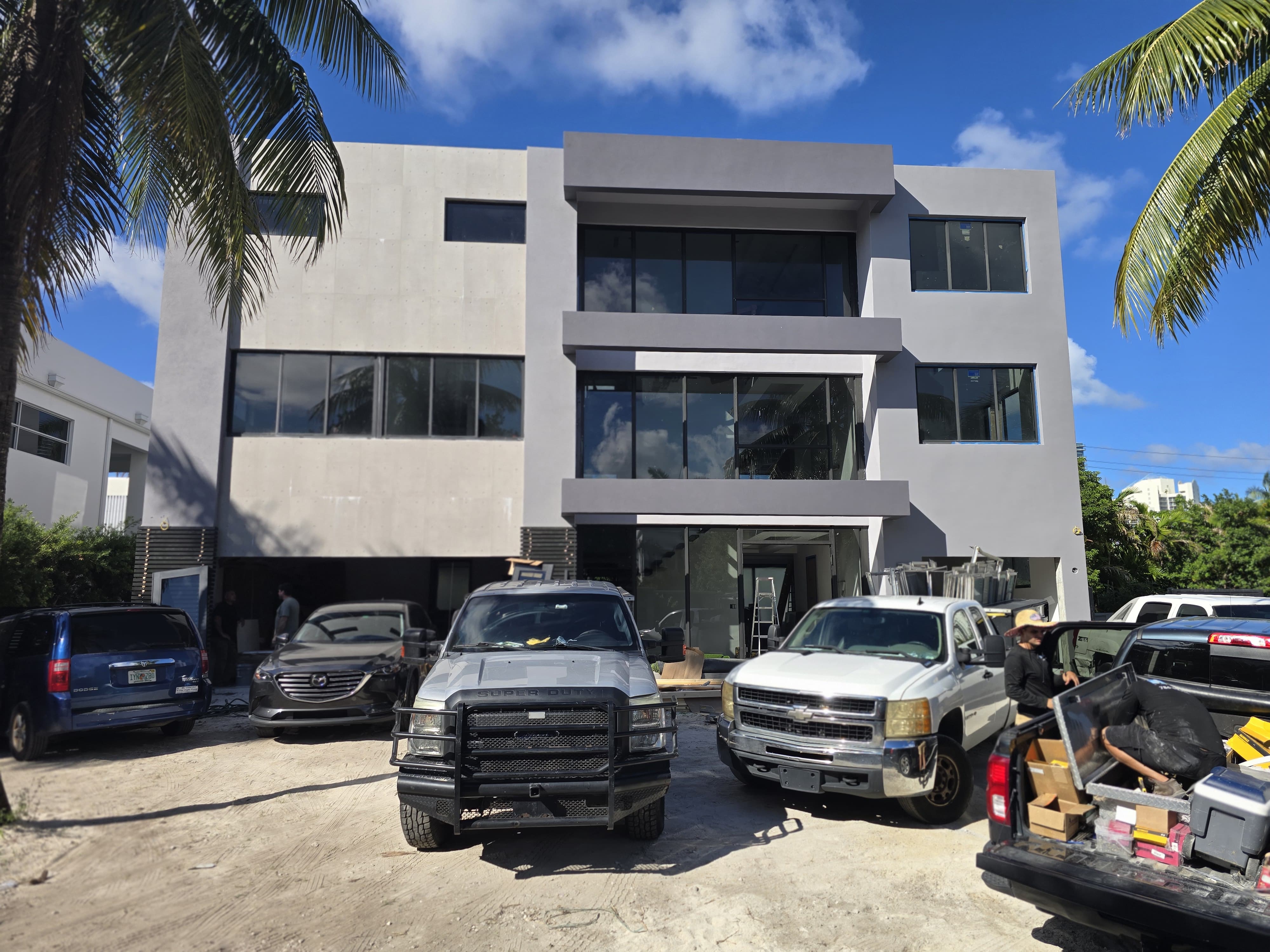 Hurricane-rated French doors installation
